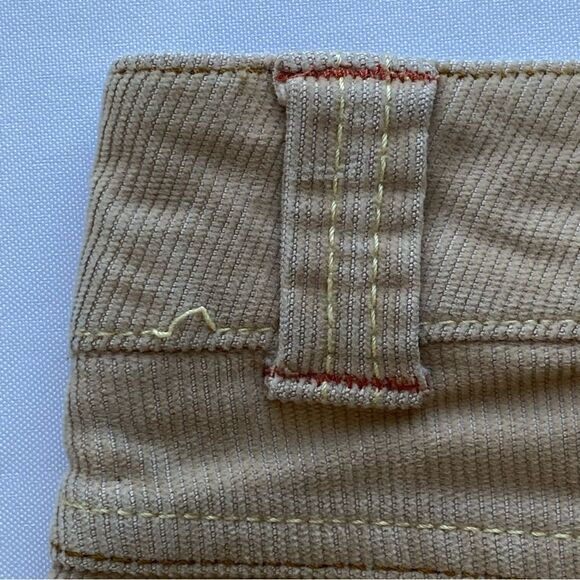 Y2K Mossimo Stretch Khaki Corduroy Flared Pants Size 7 - Picture 11 of 16